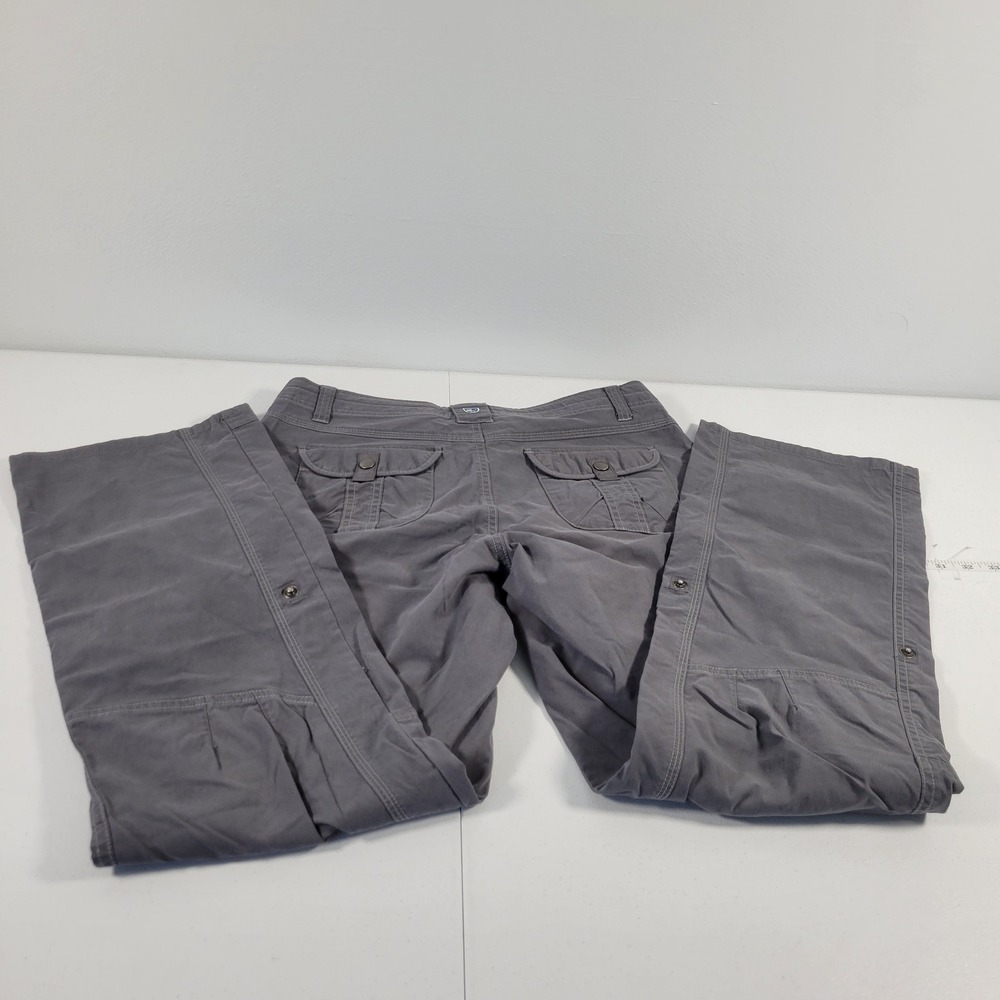 Kuhl Womens Gray Cargo Hiking Pants Size 10 Reg Utility Outdoor Trousers - Picture 2 of 11